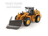 7.75 Inch Construction Vehicle - Wheel Loader with V Blade 1/48 Scale Diecast & Plastic Model