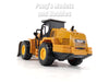 7.75 Inch Construction Vehicle - Wheel Loader with V Blade 1/48 Scale Diecast & Plastic Model