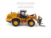 8 Inch Construction Vehicle - Wheel Loader with Pallet Fork 1/48 Scale Diecast & Plastic Model