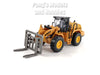 8 Inch Construction Vehicle - Wheel Loader with Pallet Fork 1/48 Scale Diecast & Plastic Model