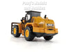 8 Inch Construction Vehicle - Wheel Loader with Pallet Fork 1/48 Scale Diecast & Plastic Model