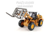 8 Inch Construction Vehicle - Wheel Loader with Pallet Fork 1/48 Scale Diecast & Plastic Model