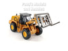 8 Inch Construction Vehicle - Wheel Loader with Pallet Fork 1/48 Scale Diecast & Plastic Model