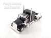 Kenworth W900 Extended Cab Truck with Custom Paint Job - BLACK - 1/43 Scale Model by NewRay