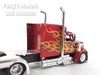 International LoneStar Extended Cab Truck with Custom Paint Job - RED - 1/43 Scale Model by NewRay