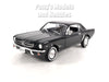 1964 1/2 Ford Mustang - BLACK - 1/24 Diecast Metal Model by Welly