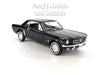 1964 1/2 Ford Mustang - BLACK - 1/24 Diecast Metal Model by Welly