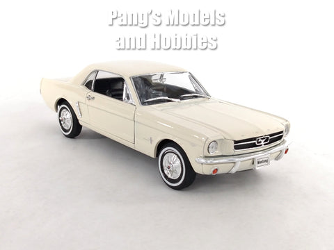 1964 1/2 Ford Mustang Coupe - WHITE - 1/24 Diecast Metal Model by Welly