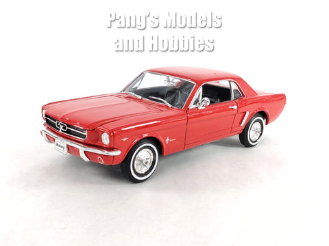 1964 1/2 Ford Mustang - RED - 1/24 Diecast Metal Model by Welly