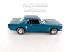 1964 1/2 Ford Mustang Coupe - AQUA BLUE - GREEN - 1/24 Diecast Metal Model by Welly