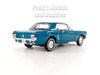 1964 1/2 Ford Mustang Coupe - AQUA BLUE - GREEN - 1/24 Diecast Metal Model by Welly