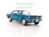 1964 1/2 Ford Mustang Coupe - AQUA BLUE - GREEN - 1/24 Diecast Metal Model by Welly