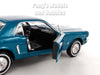 1964 1/2 Ford Mustang Coupe - AQUA BLUE - GREEN - 1/24 Diecast Metal Model by Welly