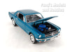 1964 1/2 Ford Mustang Coupe - AQUA BLUE - GREEN - 1/24 Diecast Metal Model by Welly