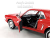 1964 1/2 Ford Mustang - RED - 1/24 Diecast Metal Model by Welly