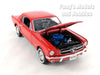 1964 1/2 Ford Mustang - RED - 1/24 Diecast Metal Model by Welly