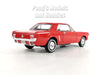 1964 1/2 Ford Mustang - RED - 1/24 Diecast Metal Model by Welly