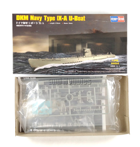 Type IX IXA U-Boat Submarine DKM German Navy - 1/350 Scale Model Kit Assembly Needed - HobbyBoss