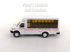 4.75 inch Mini Charter Tour Airport Bus Van Limo - White - 1/48 Scale Diecast Model 1/48 Scale Diecast Model