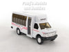 4.75 inch Mini Charter Tour Airport Bus Van Limo - White - 1/48 Scale Diecast Model 1/48 Scale Diecast Model