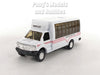 4.75 inch Mini Charter Tour Airport Bus Van Limo - White - 1/48 Scale Diecast Model 1/48 Scale Diecast Model