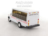 4.75 inch Mini Charter Tour Airport Bus Van Limo - White - 1/48 Scale Diecast Model 1/48 Scale Diecast Model