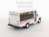 4.75 inch Mini Charter Tour Airport Bus Van Limo - White - 1/48 Scale Diecast Model 1/48 Scale Diecast Model