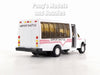 4.75 inch Mini Charter Tour Airport Bus Van Limo - White - 1/48 Scale Diecast Model 1/48 Scale Diecast Model