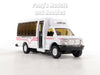4.75 inch Mini Charter Tour Airport Bus Van Limo - White - 1/48 Scale Diecast Model 1/48 Scale Diecast Model
