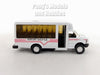 4.75 inch Mini Charter Tour Airport Bus Van Limo - White - 1/48 Scale Diecast Model 1/48 Scale Diecast Model