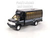 4.75 inch Mini Charter Tour Airport Bus Van Limo - Black - 1/48 Scale Diecast Model 1/48 Scale Diecast Model