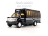 4.75 inch Mini Charter Tour Airport Bus Van Limo - Black - 1/48 Scale Diecast Model 1/48 Scale Diecast Model