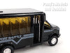 4.75 inch Mini Charter Tour Airport Bus Van Limo - Black - 1/48 Scale Diecast Model 1/48 Scale Diecast Model