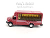 4.75 inch Mini Charter Tour Airport Bus Van Limo - RED - 1/48 Scale Diecast Model 1/48 Scale Diecast Model