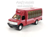 4.75 inch Mini Charter Tour Airport Bus Van Limo - RED - 1/48 Scale Diecast Model 1/48 Scale Diecast Model