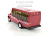 4.75 inch Mini Charter Tour Airport Bus Van Limo - RED - 1/48 Scale Diecast Model 1/48 Scale Diecast Model