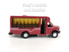 4.75 inch Mini Charter Tour Airport Bus Van Limo - RED - 1/48 Scale Diecast Model 1/48 Scale Diecast Model