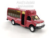 4.75 inch Mini Charter Tour Airport Bus Van Limo - RED - 1/48 Scale Diecast Model 1/48 Scale Diecast Model
