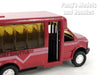 4.75 inch Mini Charter Tour Airport Bus Van Limo - RED - 1/48 Scale Diecast Model 1/48 Scale Diecast Model