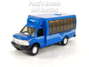4.75 inch Mini Charter Tour Airport Bus Van Limo - BLUE - 1/48 Scale Diecast Model 1/48 Scale Diecast Model