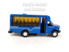 4.75 inch Mini Charter Tour Airport Bus Van Limo - BLUE - 1/48 Scale Diecast Model 1/48 Scale Diecast Model