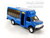 4.75 inch Mini Charter Tour Airport Bus Van Limo - BLUE - 1/48 Scale Diecast Model 1/48 Scale Diecast Model