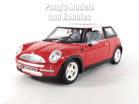 2001 Mini Cooper Mini Hatch - RED - 1/18 Diecast Metal Model by Smart Toys
