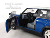 2001 Mini Cooper Mini Hatch - BLUE - 1/18 Diecast Metal Model by Smart Toys