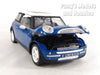 2001 Mini Cooper Mini Hatch - BLUE - 1/18 Diecast Metal Model by Smart Toys