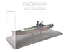 Imperial Japanese Navy Battleship Yamato with Display Case 1/1100 Scale Diecast Metal Model Ship by DOD