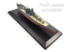 Imperial Japanese Navy Battleship Yamato with Display Case 1/1100 Scale Diecast Metal Model Ship by DOD