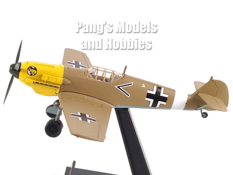 Messerschmitt Bf-109 Bf-109E Trop German Fighter 1/72 Scale Assembled and Painted Model by Easy Model