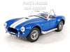 1965 Shelby Cobra 427 S/C - BLUE - 1/24 Diecast Metal Model by Welly