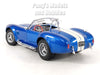 1965 Shelby Cobra 427 S/C - BLUE - 1/24 Diecast Metal Model by Welly